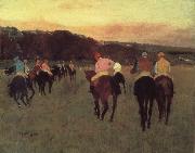 Edgar Degas Race horses in Longchamp oil painting